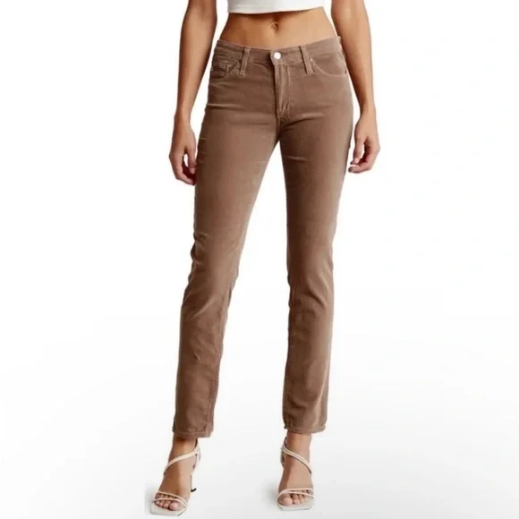 AG Adriano Goldschmied Prima Cigarette Cut Jeans In Envy Stretch Corduroy 27R - Picture 1 of 12